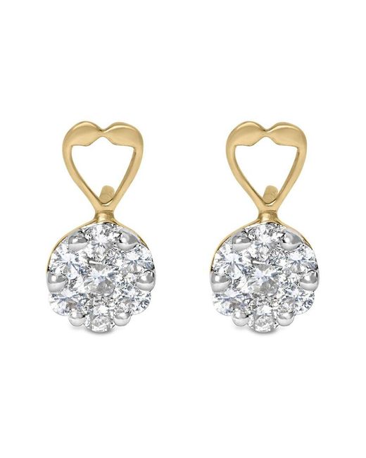 Haus of Brilliance Metallic 14K 1.14 Ct. Tw. Diamond Dangle Earrings