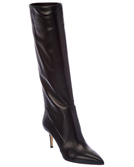 Gianvito Rossi Hansen 70 Leather Knee-high Boot in Black | Lyst