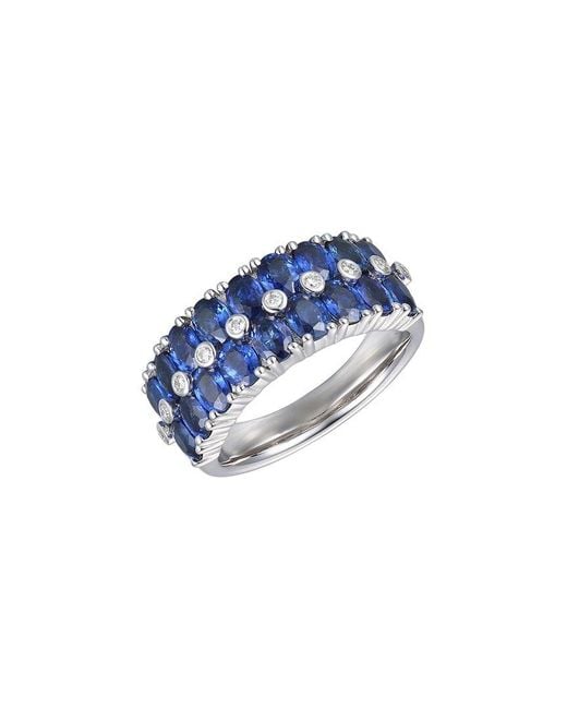 Gregg Ruth Blue 14K 3.48 Ct. Tw. Diamond & Sapphire Ring