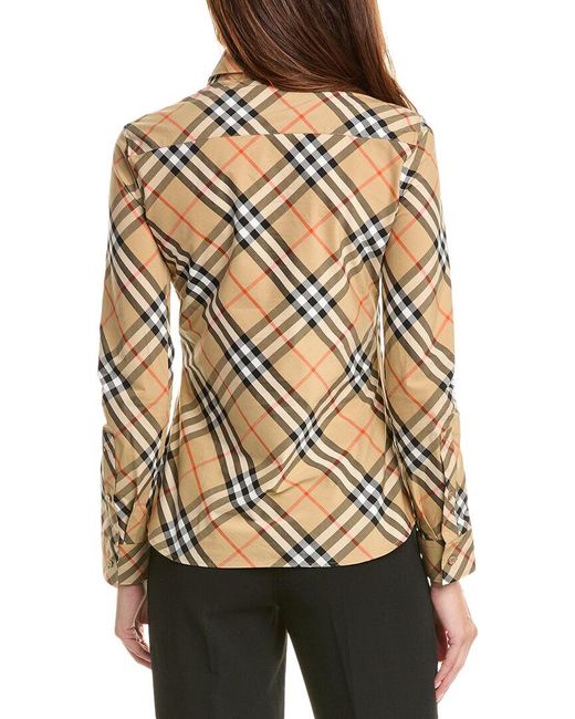 Burberry Brown Check Shirt