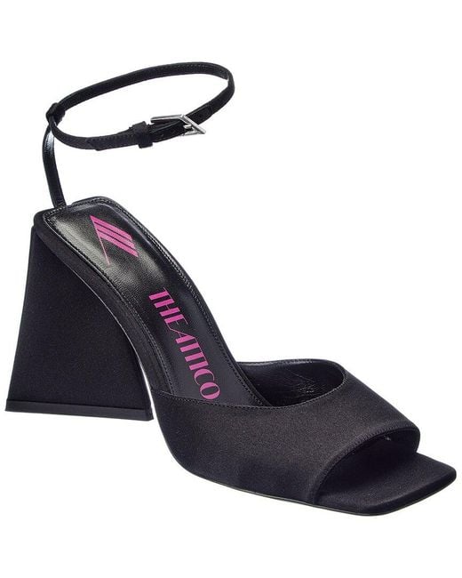 The Attico Blue Piper 85 Satin Sandal