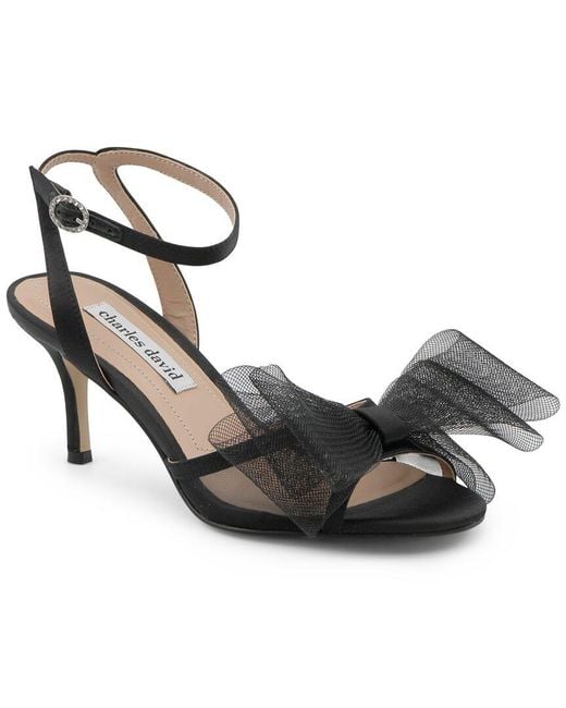 Charles David Black Bridges Satin Dress Shoe