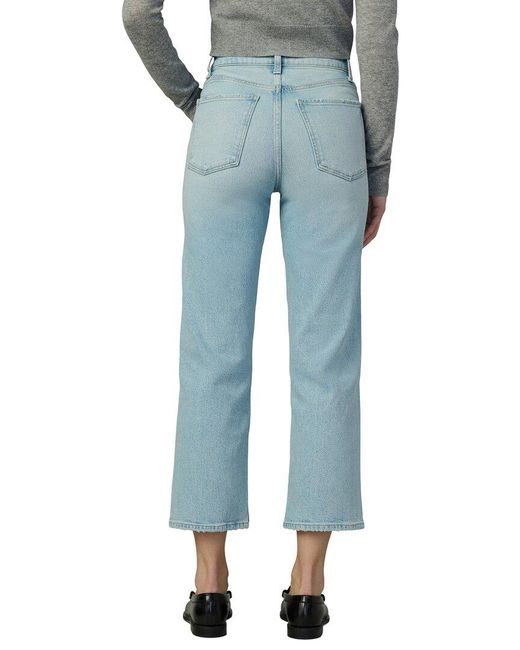 Joe's Jeans Blue The Margot Cropped High Rise Straight Jean