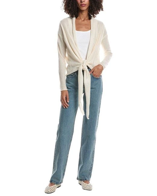 Brodie Cashmere Blue Estelle Sparkle Multi Way Cashmere Cardigan