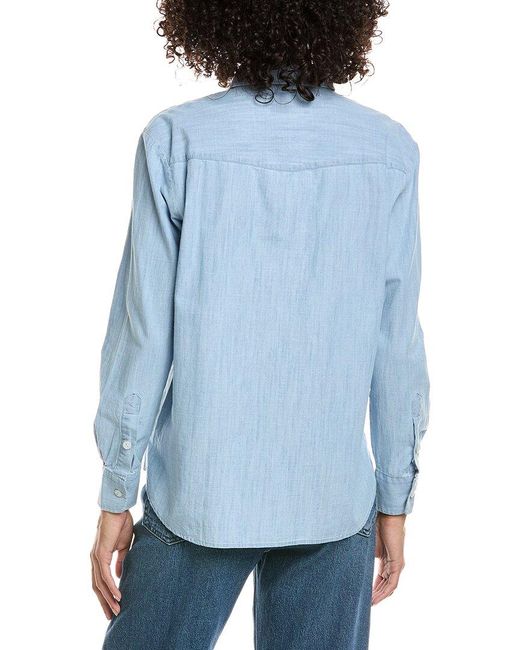 Officine Generale Blue Officine Generale Jesse Chambray Shirt