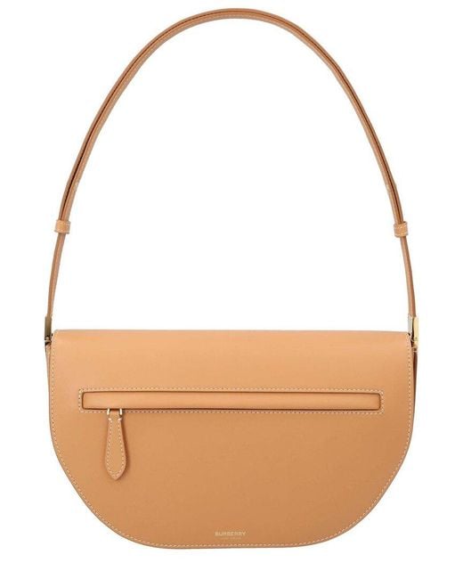 Burberry Brown Calfskin Medium Olympia Bag, Never Carried (Authentic Pre-Loved)