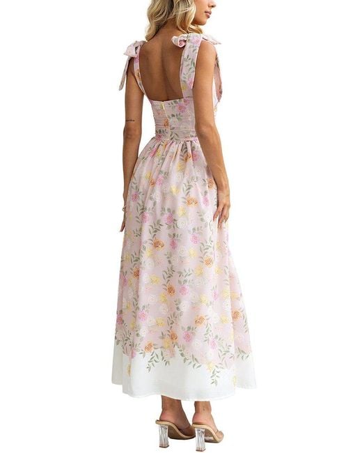 LEON GORI White Midi Dress