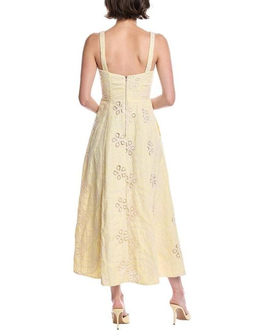 Bardot Natural Lilah Corset Midi Dress