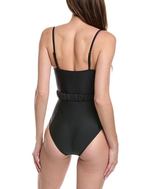 Solid & Striped Black The Spencer One-piece