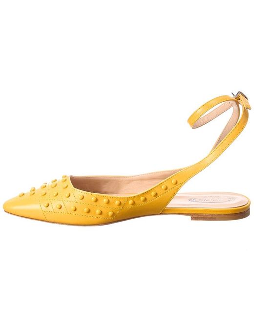 yellow ankle strap flats