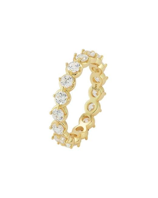 Glaze Jewelry White 14K Plated Cz Ring