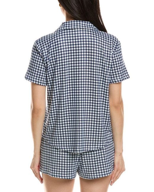 Z Supply Blue Amy Gingham Top