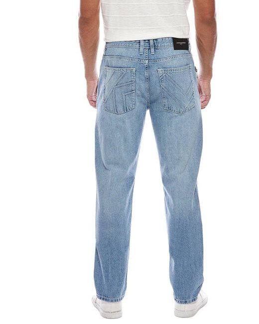 Karl Lagerfeld Blue Slim Straight Jean for men