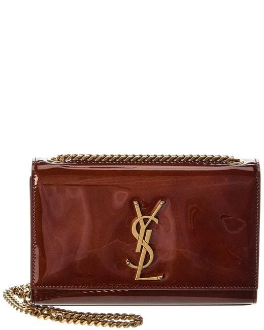 Saint Laurent Red Kate Small Patent Shoulder Bag