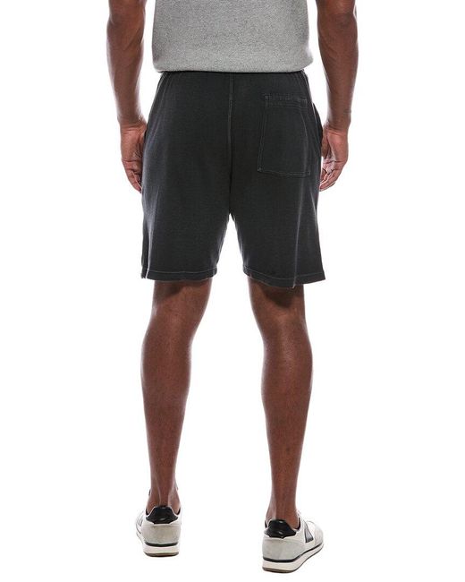 ATM Black Pique Patch Pocket Short for men