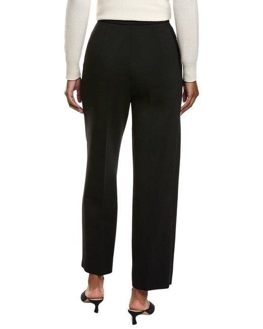 Max Mara Black Verbano Wool-Blend Pant