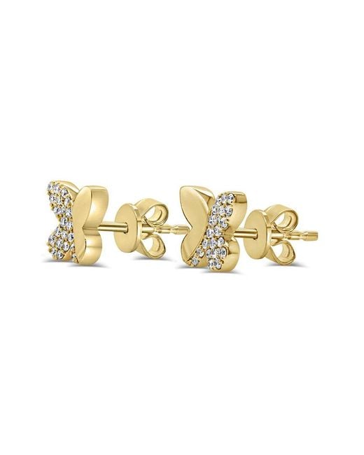 Sabrina Designs Metallic 14K 0.19 Ct. Tw. Diamond Stud Earrings