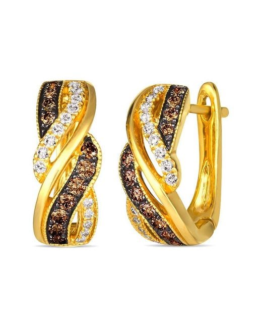 Le Vian Metallic Le Vian Chocolate & Honey 14k 0.53 Ct. Tw. Diamond Earrings