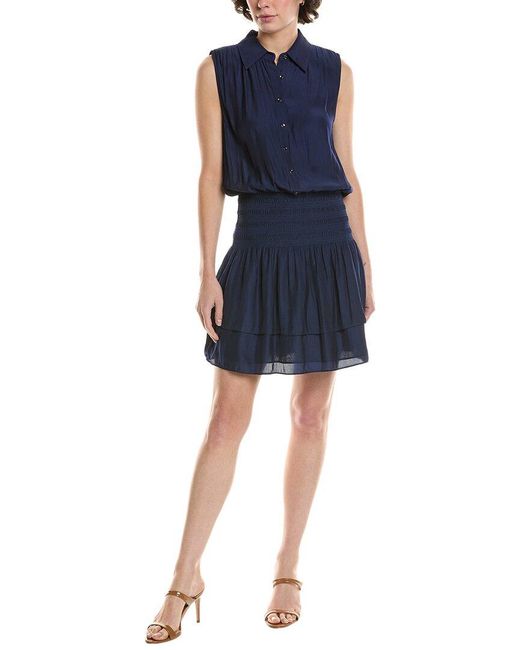 Ramy Brook Blue Taran Mini Dress