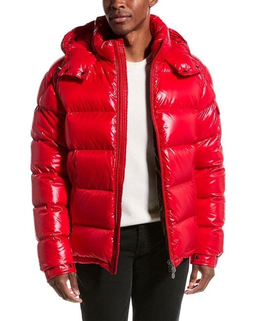 Moncler red coat mens on sale