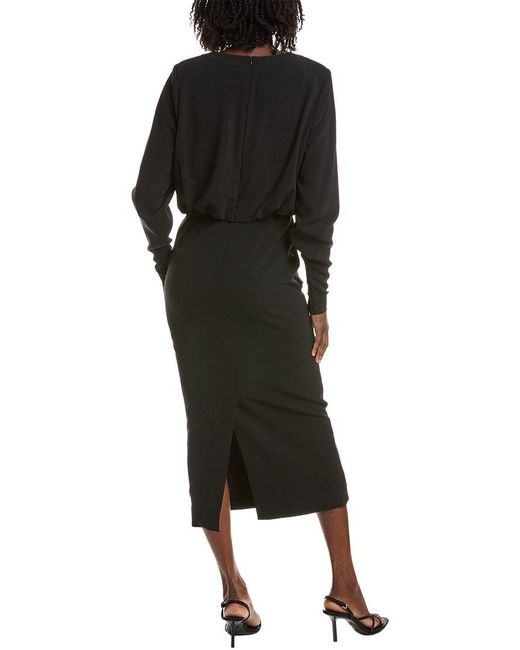 Alexis Black Fraser Midi Dress