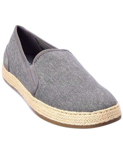 Geox Gray Pantelleria Canvas Loafer for men