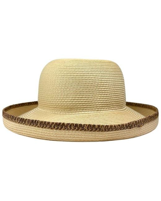 Nicole Miller Natural Straw Cruiser Hat