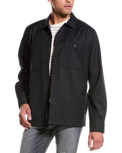 Rag Bone Hyde Twill Wool blend Shirt Jacket in Black for Men Lyst UK