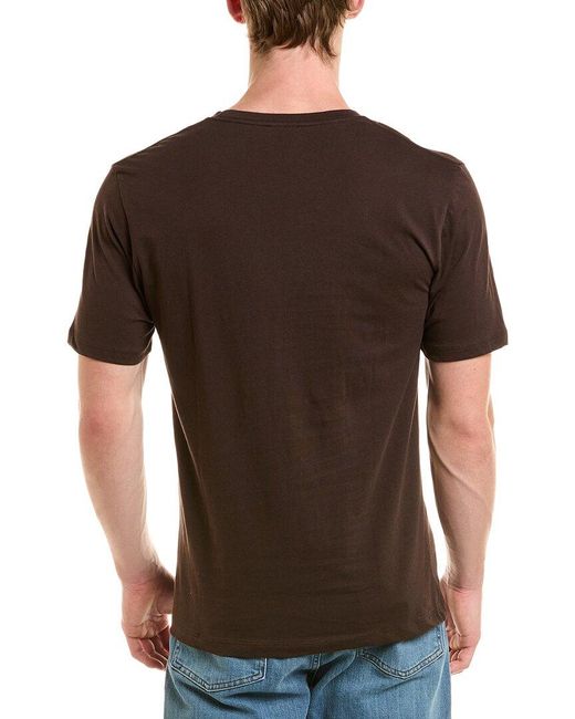 Reiss Black Oxford Crew Neck Jersey T-Shirt for men