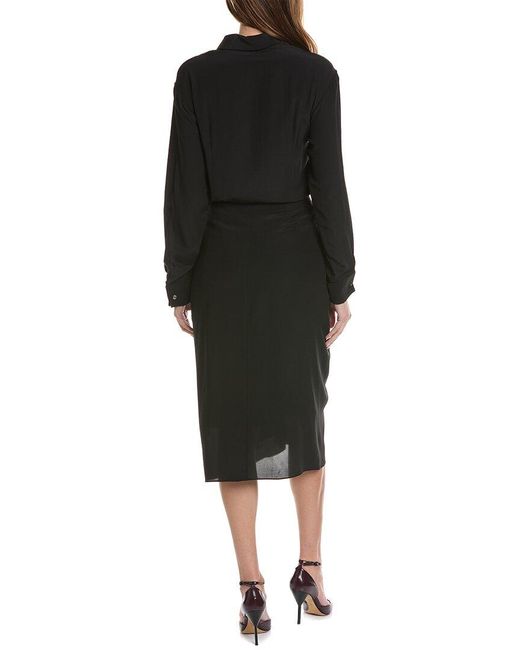 Michael kors 2024 silk shirt dress