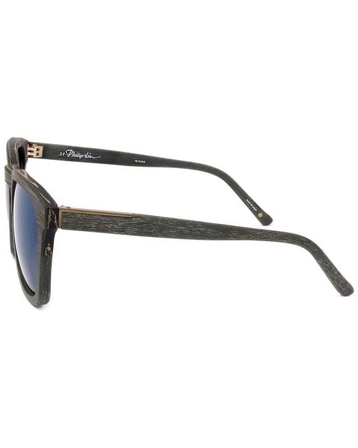 Linda Farrow Blue Pl169 55mm Sunglasses for men