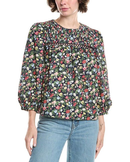 Endless Rose Black Floral Print Top