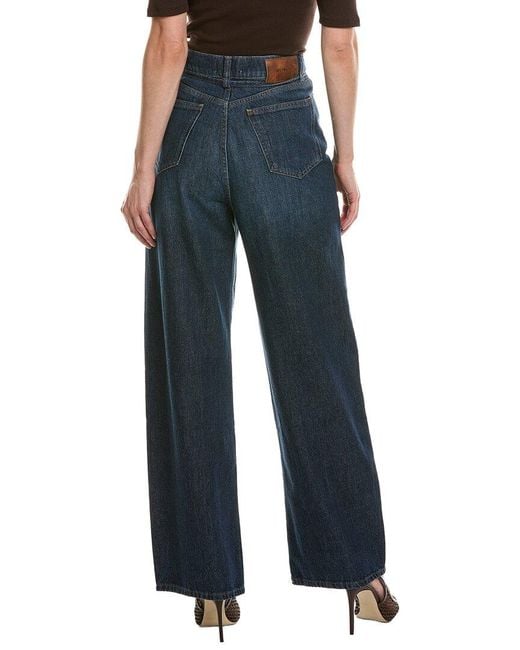 DL1961 Blue Casie Space Relaxed Wide Leg Jean