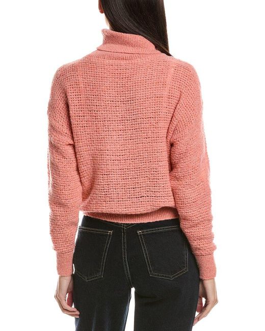 Peserico Red Wool & Alpaca-Blend Knit Sweater