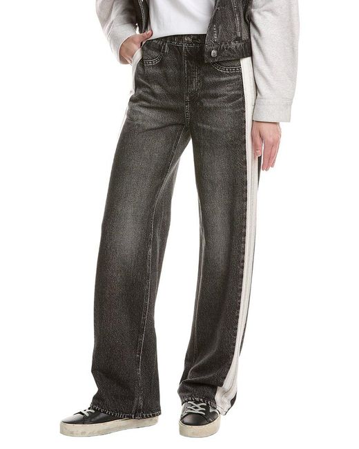 Rag & Bone Gray Miramar Terry Pull-On Wide Leg Pant