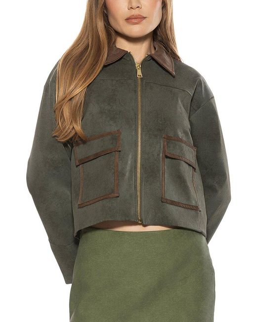 Alexia Admor Green Sorell Jacket