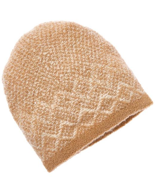 Amicale Cashmere Natural Boucle Cashmere Hat