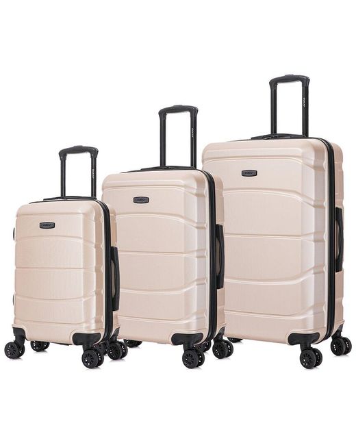DUKAP Metallic Sense Lightweight Hardside Spinner 3pc Luggage Set