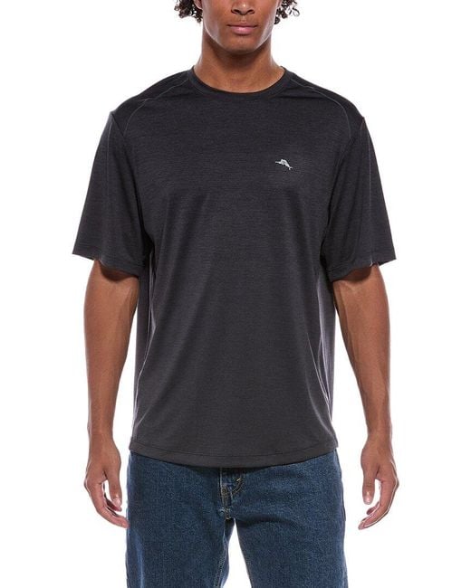 Tommy Bahama Black Oasis Fade Crew T-Shirt for men