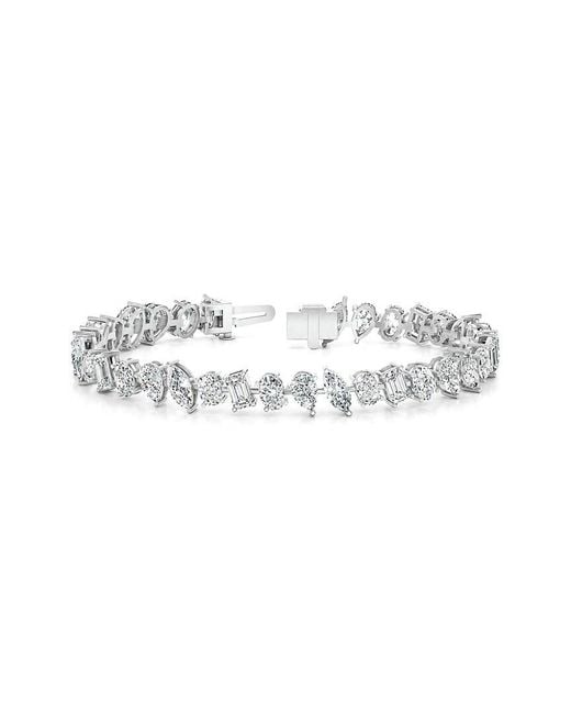 Lab Grown Diamonds White 14K 9.66 Ct. Tw. Lab-Grown Diamond Tennis Bracelet