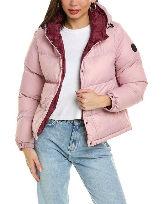 Noize Winona Puffer Jacket in Red Lyst UK