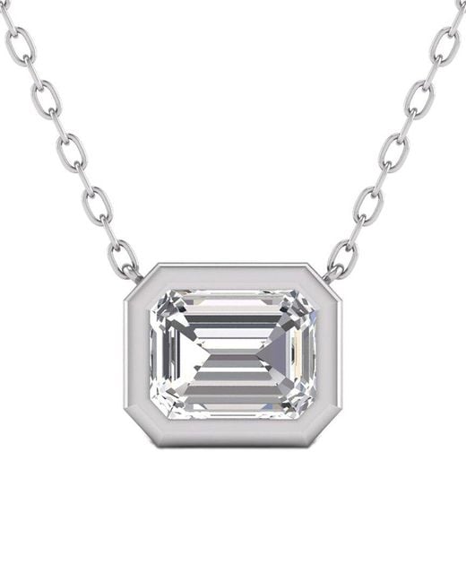 Lab Grown Diamonds White 14k 0.25 Ct. Tw. Lab Grown Diamond Necklace