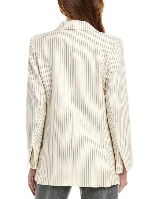 FRAME Natural Linen-Blend Jacket