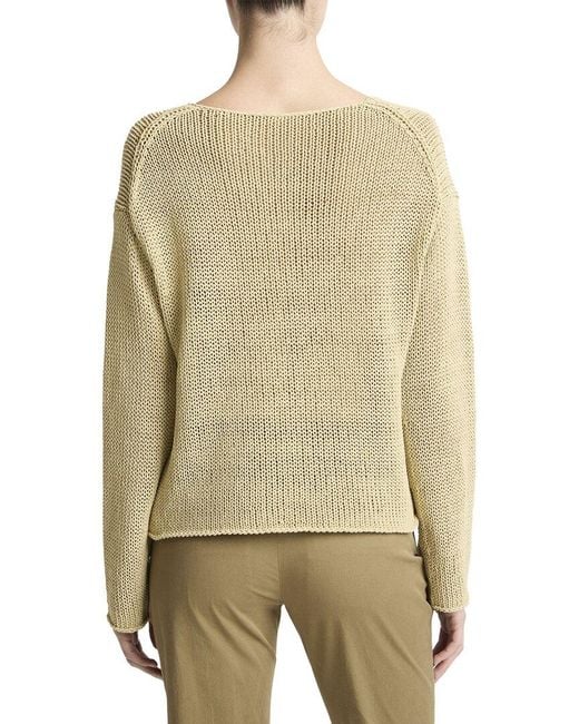 Vince Natural Coated Cotton Pullover