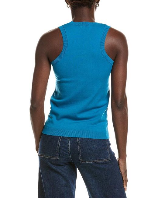 Minnie Rose Blue Knit Tank Top