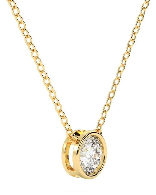 Lab Grown Diamonds Metallic 14K 0.25 Ct. Tw. Lab-Grown Diamond Necklace