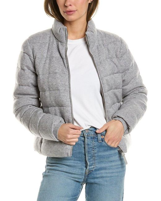 Mackage Gray Melia Wool & Cashmere-blend Down Jacket