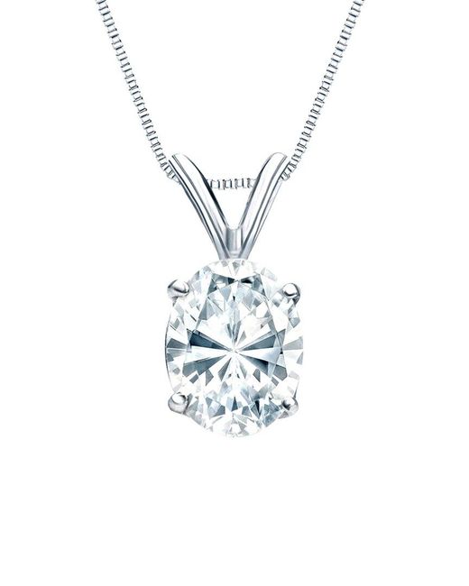 Sabrina Designs Lab Grown Diamonds White 14K 5.00 Ct. Tw. Lab-Grown Diamond Solitaire Pendant