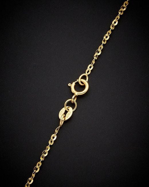 Italian Gold Black 14k Twisted Cable Necklace