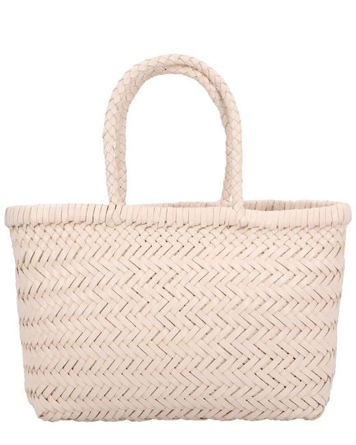 Dragon Diffusion Natural Mini Flat Gora Leather Shoulder Bag